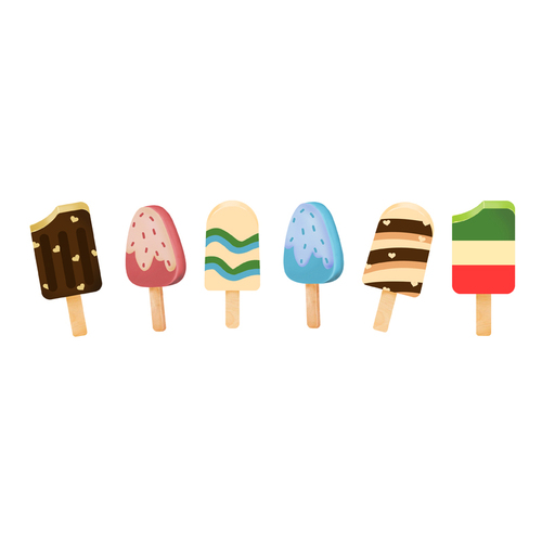 ELW6054 Ice Cream Sticker