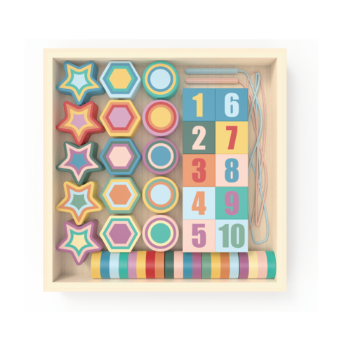 Wooden Lacing Beads